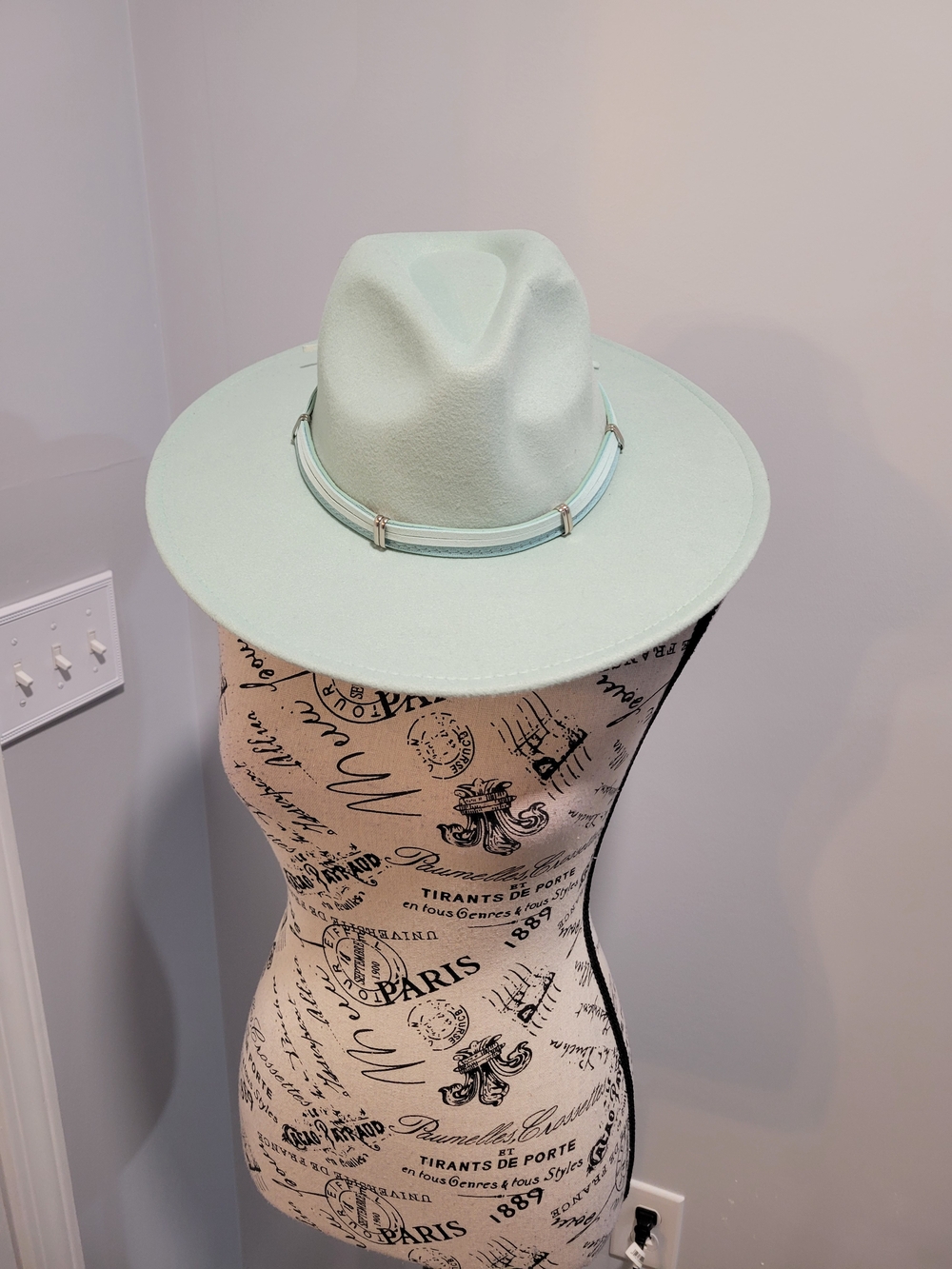 Wide Brim Forever 21 NWT Fedora Hat in Pale Mint
